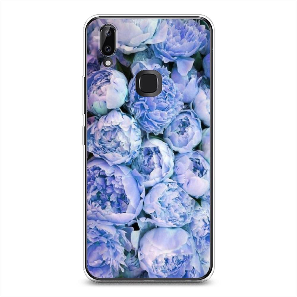 

Чехол Awog на Vivo Y85/V9 "Пионы голубые", Разноцветный, 260350-8