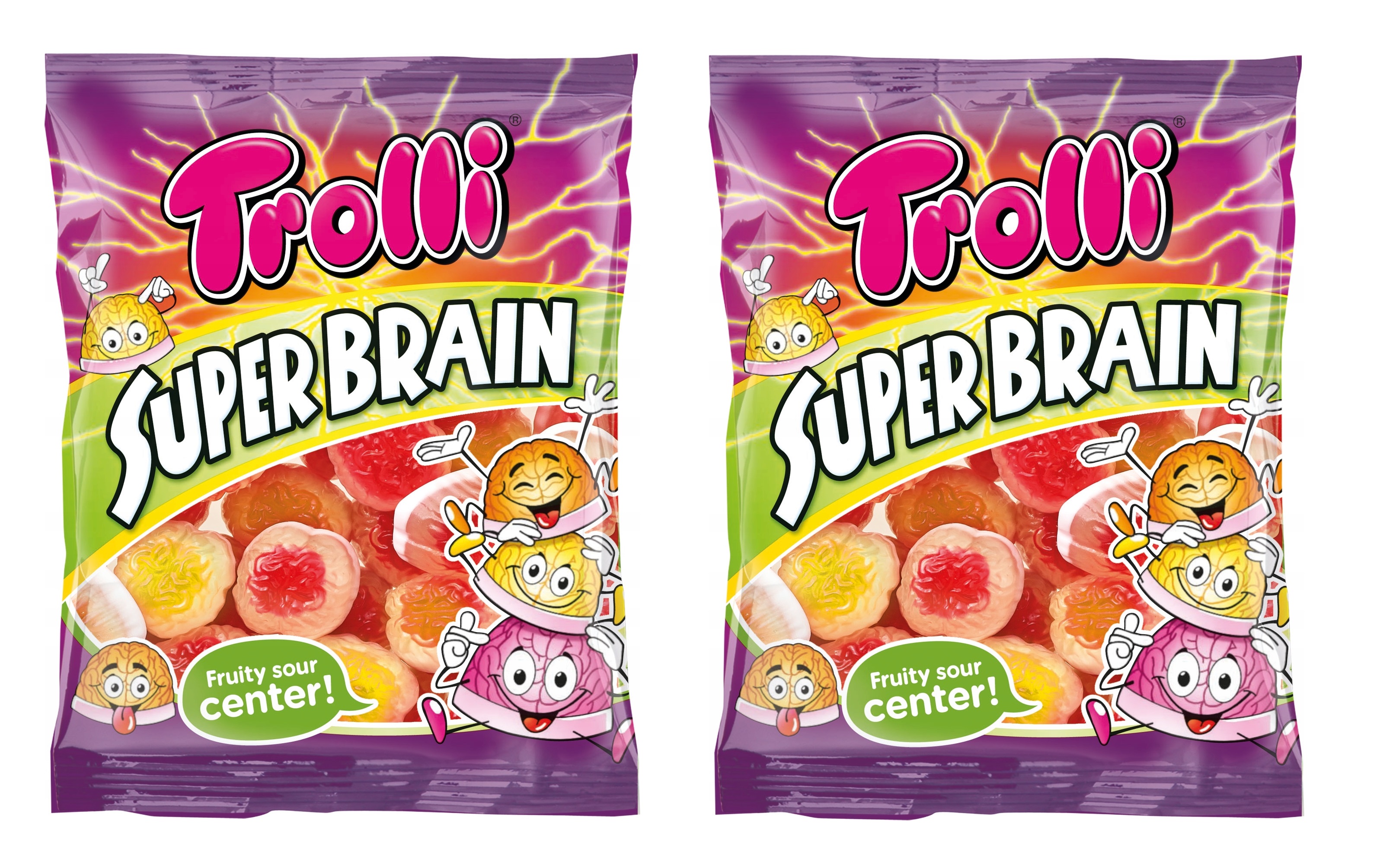 Мармелад Trolli Super Brain супер мозг, 100 г х 2 шт