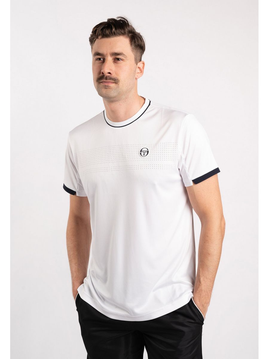 Футболка мужская Sergio Tacchini S1622O01V белая 2XL