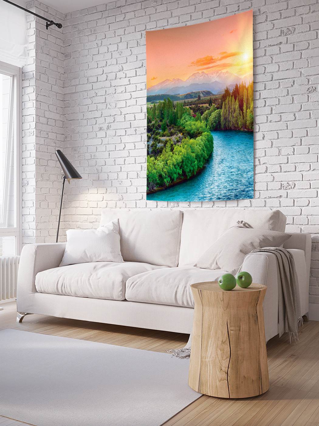 

Вертикальное фотопанно на стену JoyArty Речные изгибы 100x150 см, Речные изгибы