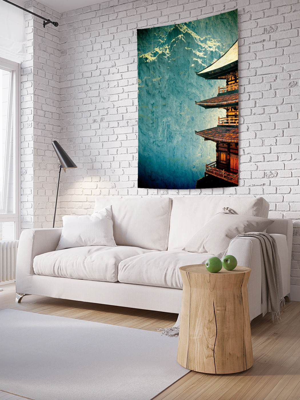 

Вертикальное фотопанно на стену JoyArty Храм в горах 100x150 см, Храм в горах
