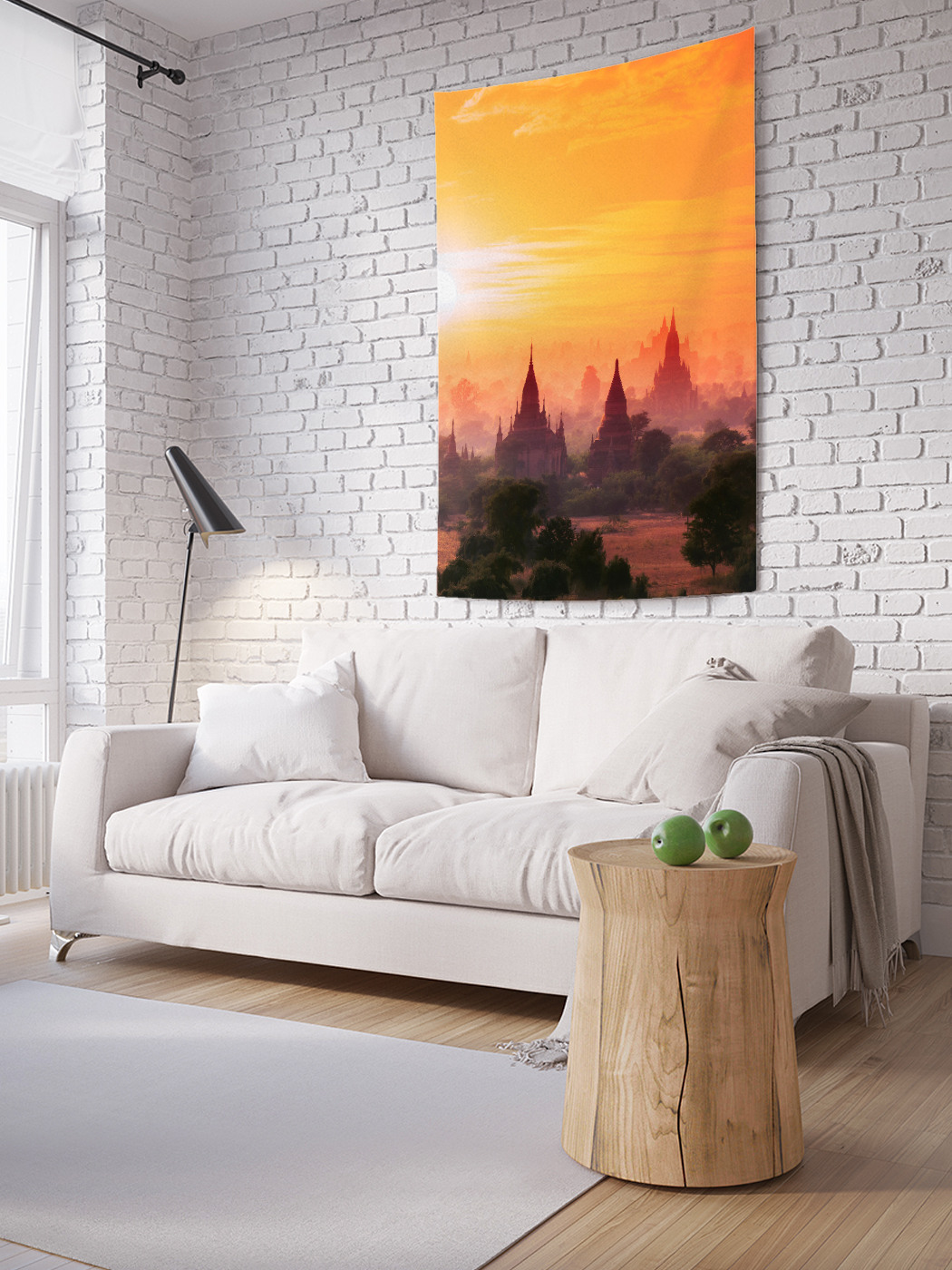 

Вертикальное фотопанно на стену JoyArty Буддийский храм в Багане на закате 100x150 см, Буддийский храм в Багане на закате