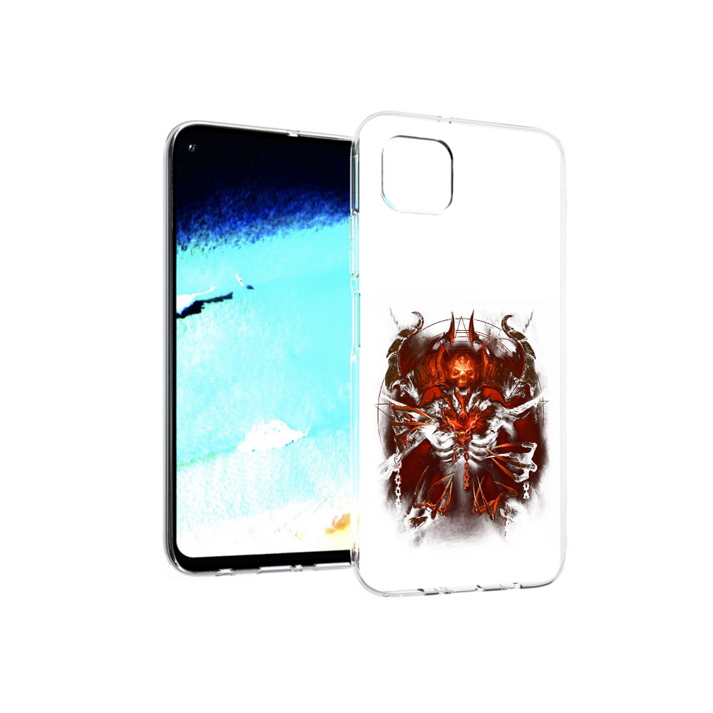 Чехол MyPads Tocco для Huawei Nova 6 SE яркий демон