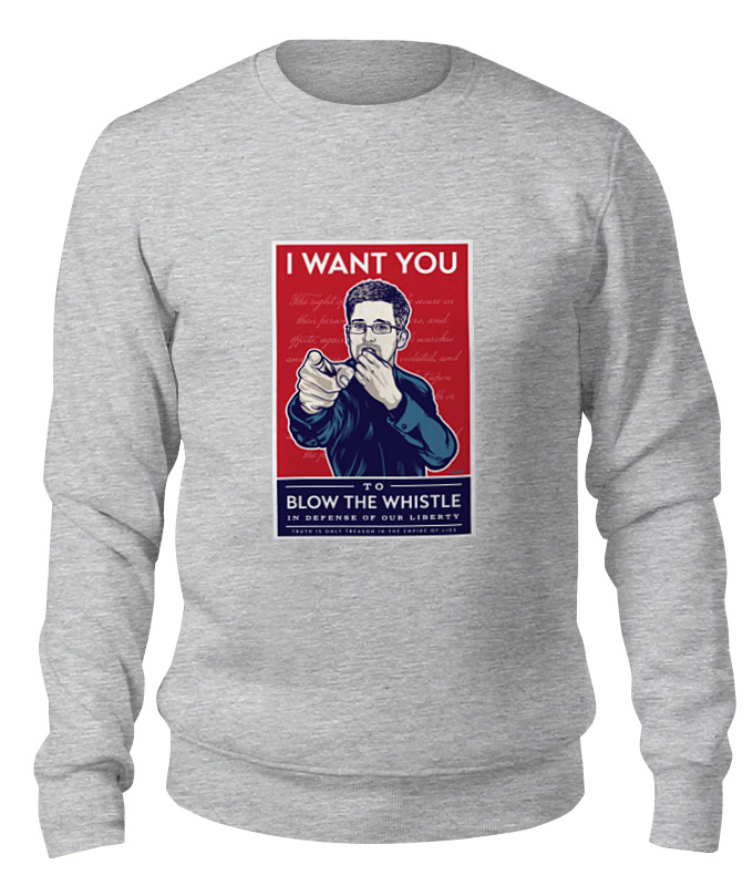 

Свитшот унисекс Printio Ты нужен мне (эдвард сноуден) серый S, Ты нужен мне (эдвард сноуден)