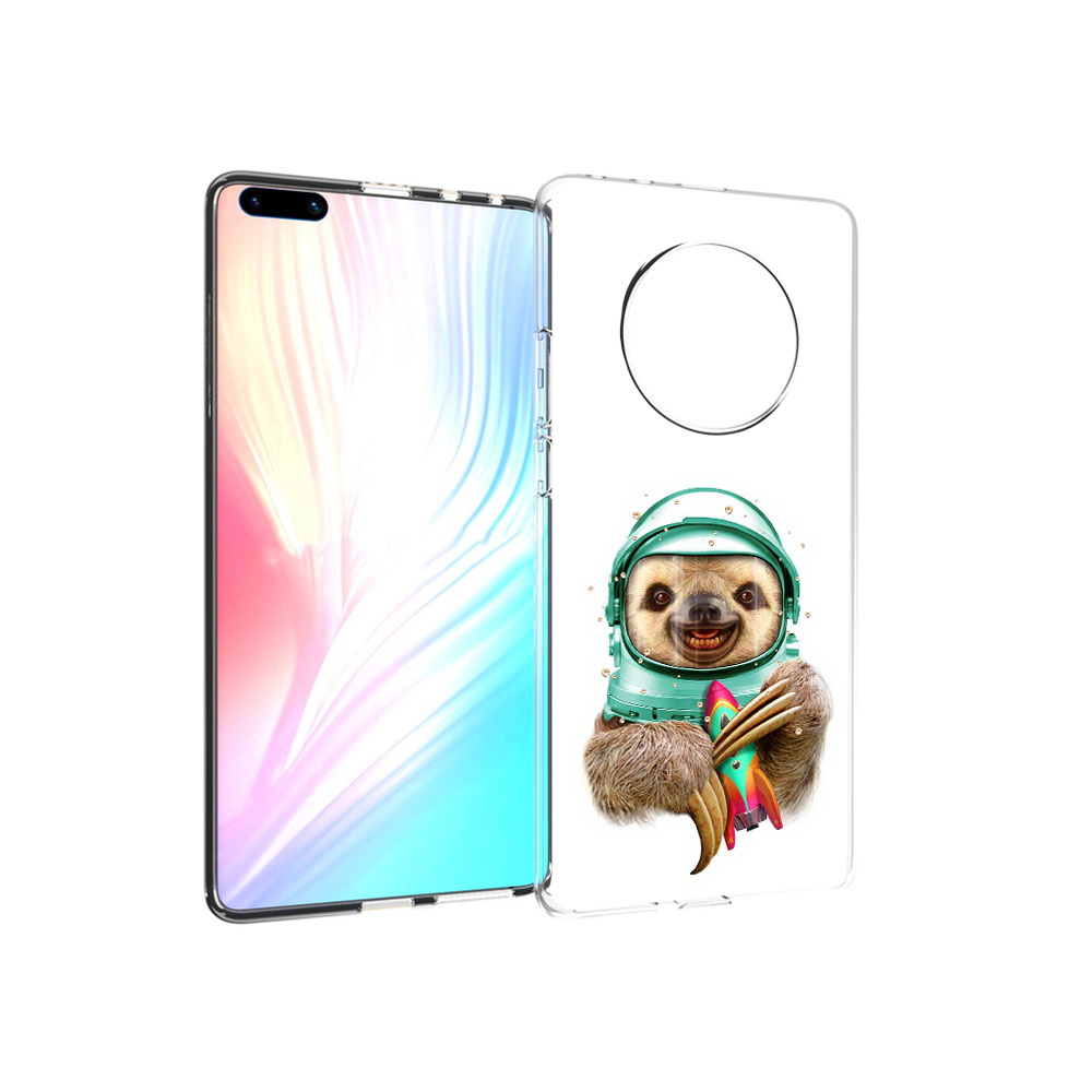

Чехол MyPads Tocco для Huawei Mate 40 Pro Ленивец астронавт, Прозрачный, Tocco