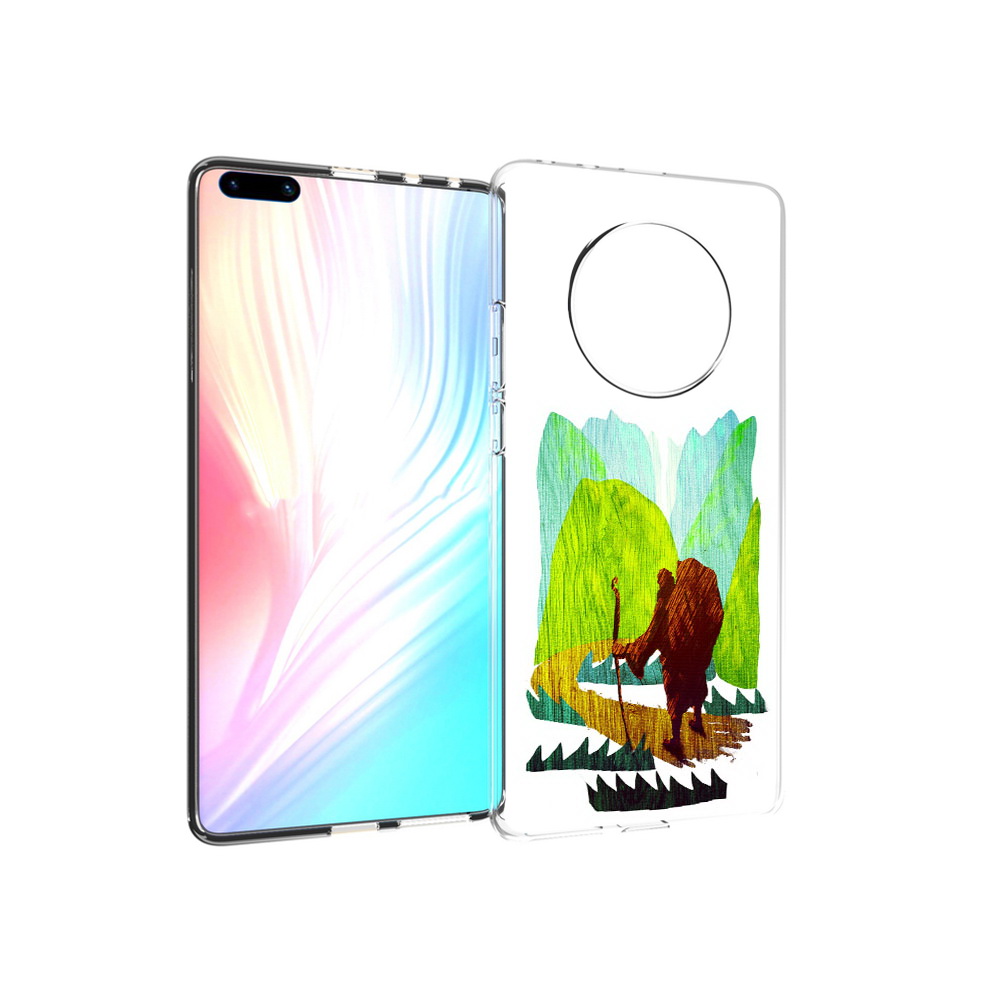 

Чехол MyPads Tocco для Huawei Mate 40 Pro Лесная тропа, Прозрачный, Tocco