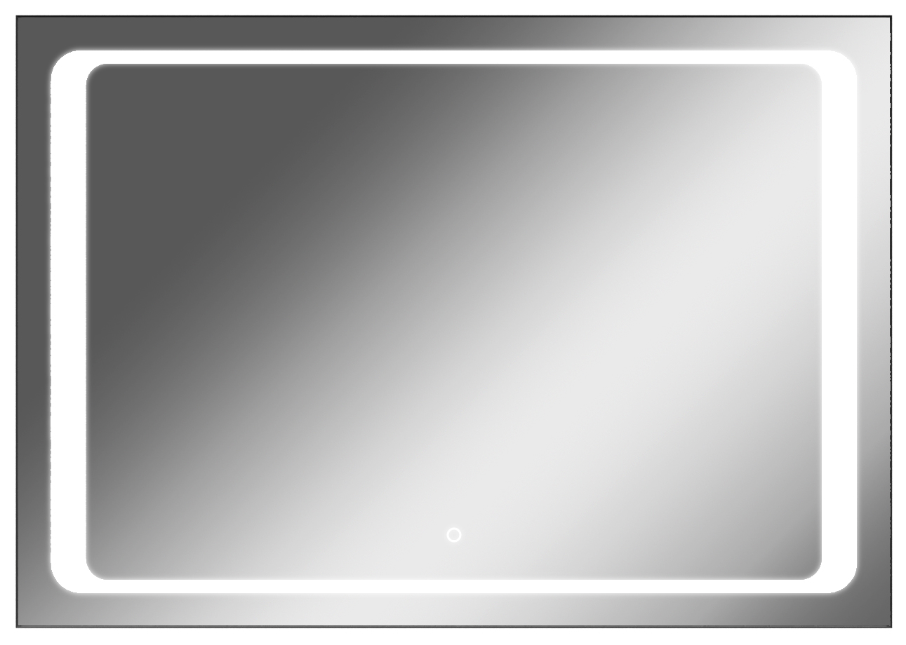 Зеркало Sansa Galaxy 100 black с подсветкой светильник светодиодный leek sansa 50w white