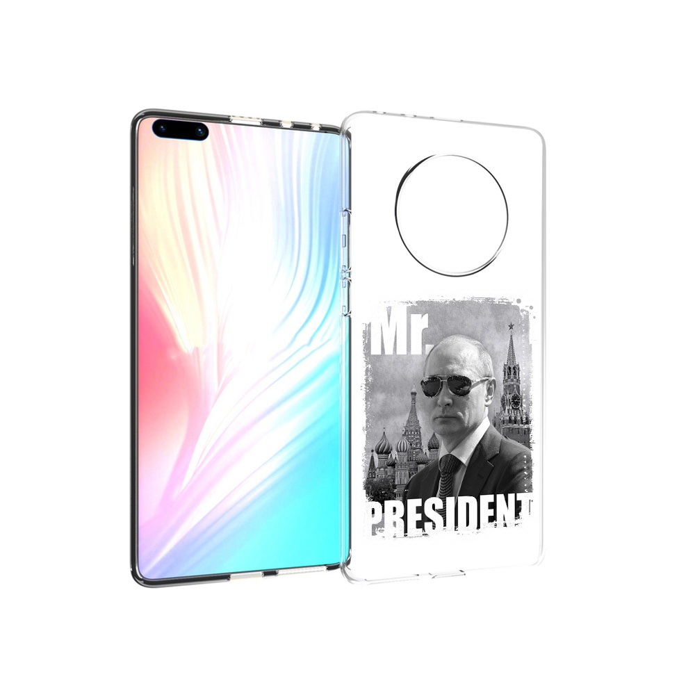 

Чехол MyPads Tocco для Huawei Mate 40 Pro Путин, Прозрачный, Tocco