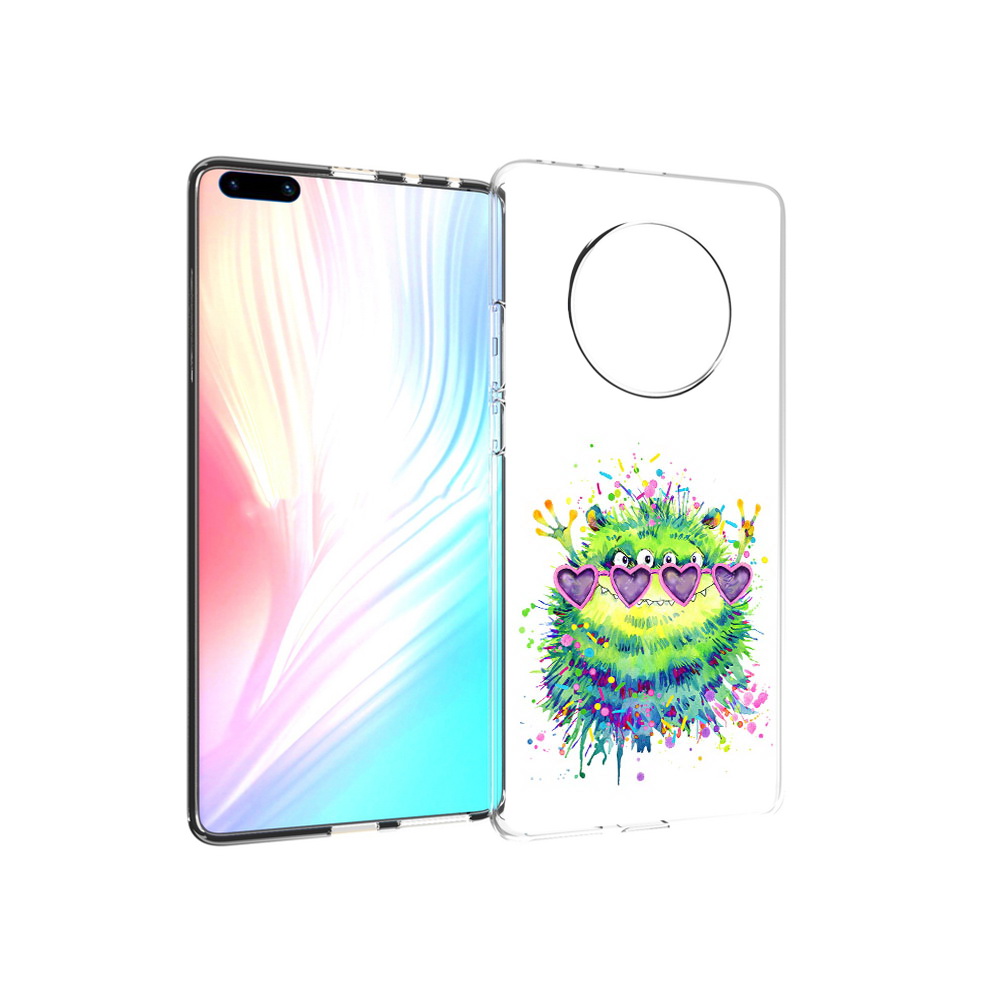 

Чехол MyPads Tocco для Huawei Mate 40 Pro Пушистый персонаж, Прозрачный, Tocco