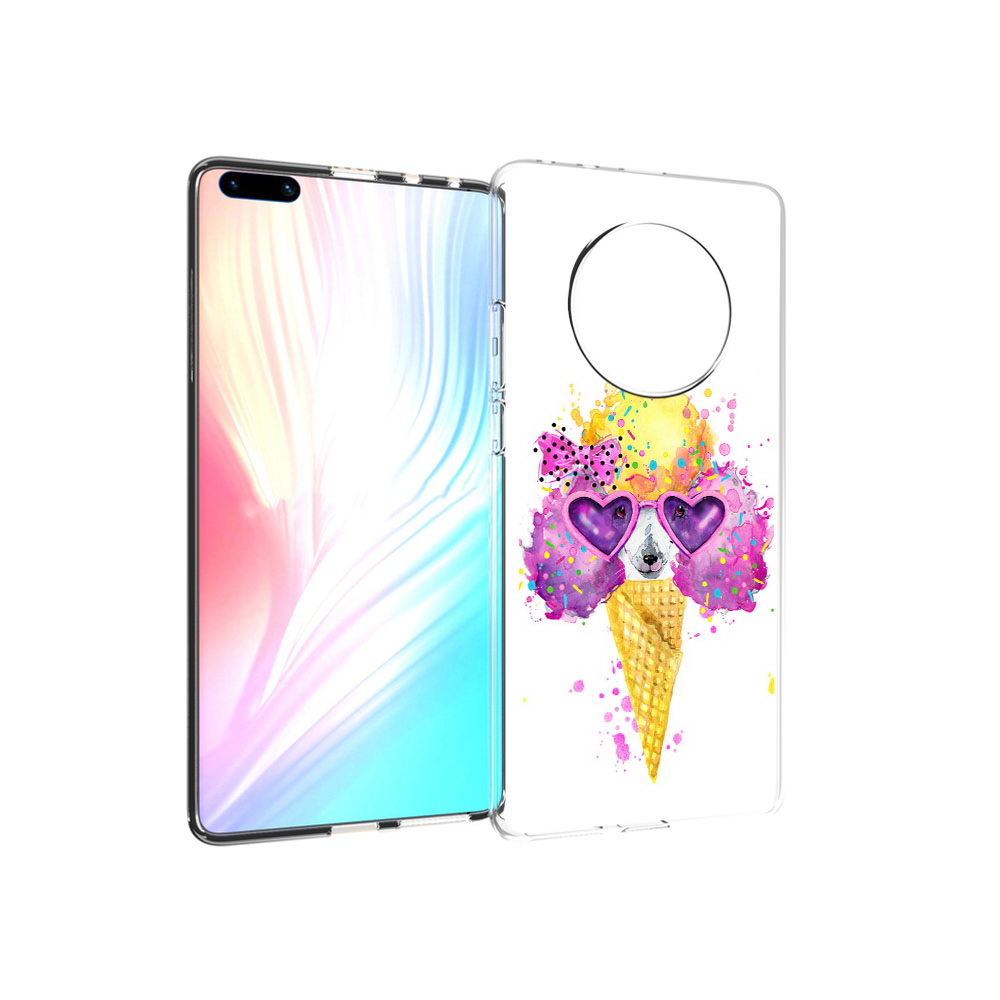

Чехол MyPads Tocco для Huawei Mate 40 Pro Рожок, Прозрачный, Tocco