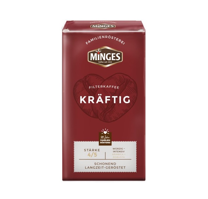 Кофе Minges Kraftig молотый, арабика, робуста, 500 г