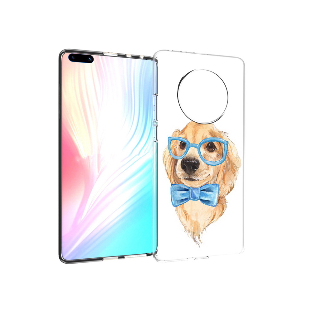

Чехол MyPads Tocco для Huawei Mate 40 Pro Собака интеллигент, Прозрачный, Tocco