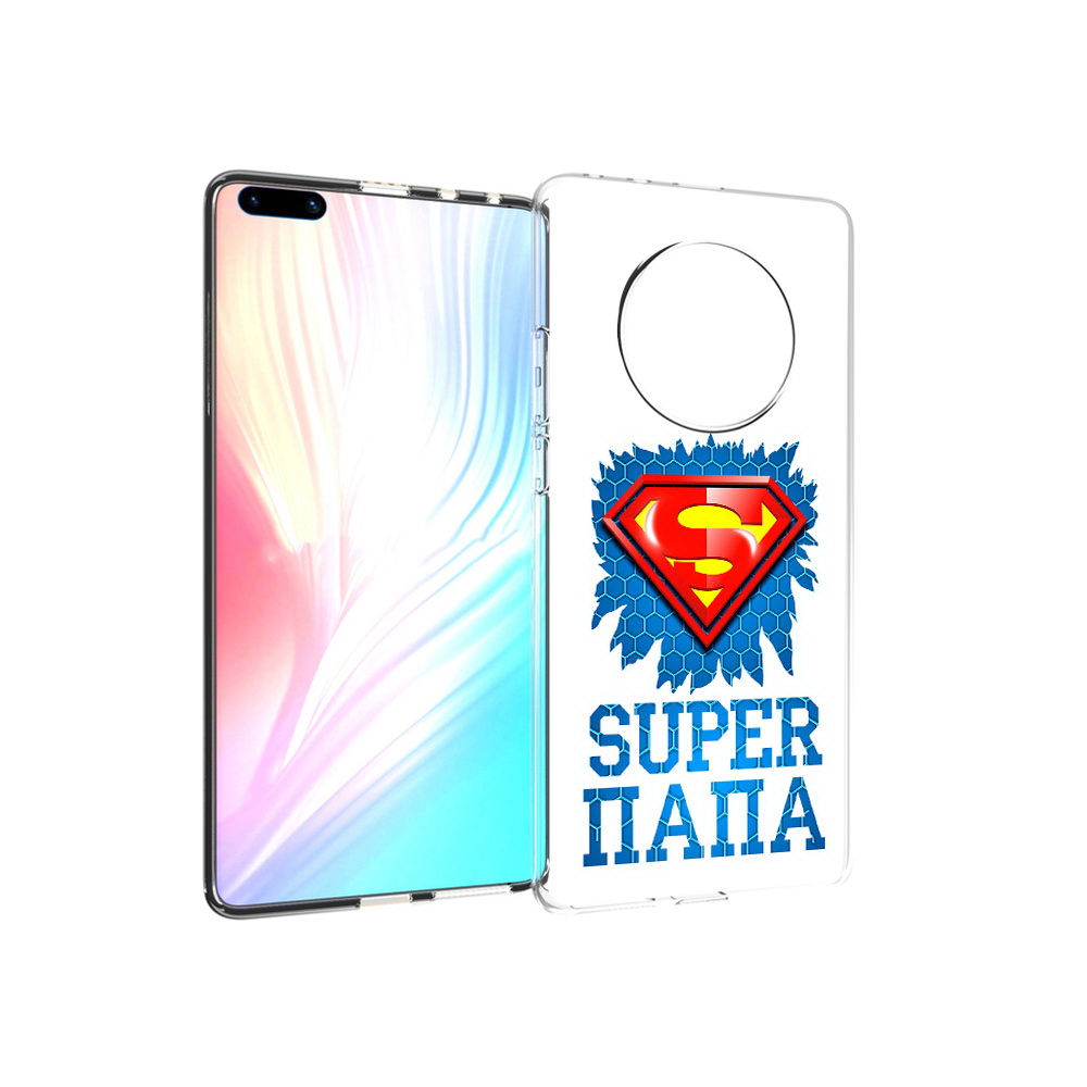 

Чехол MyPads Tocco для Huawei Mate 40 Pro Супер Папа, Прозрачный, Tocco