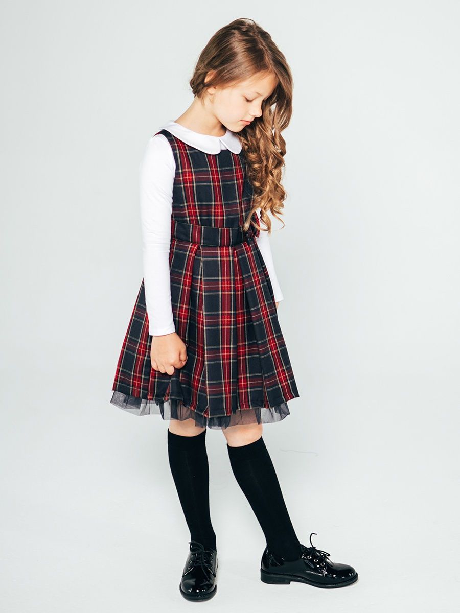 

Сарафан детский Cookie GSAR335, клетка, 146, Красный, GSAR335