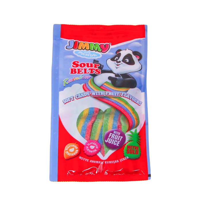 Мармелад Jimmy Sour Belts кислые ремешки ассорти, 75 г