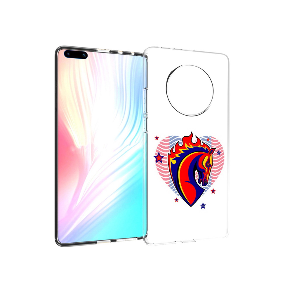 

Чехол MyPads Tocco для Huawei Mate 40 Pro ФК ЦСЛ Лошадь, Прозрачный, Tocco