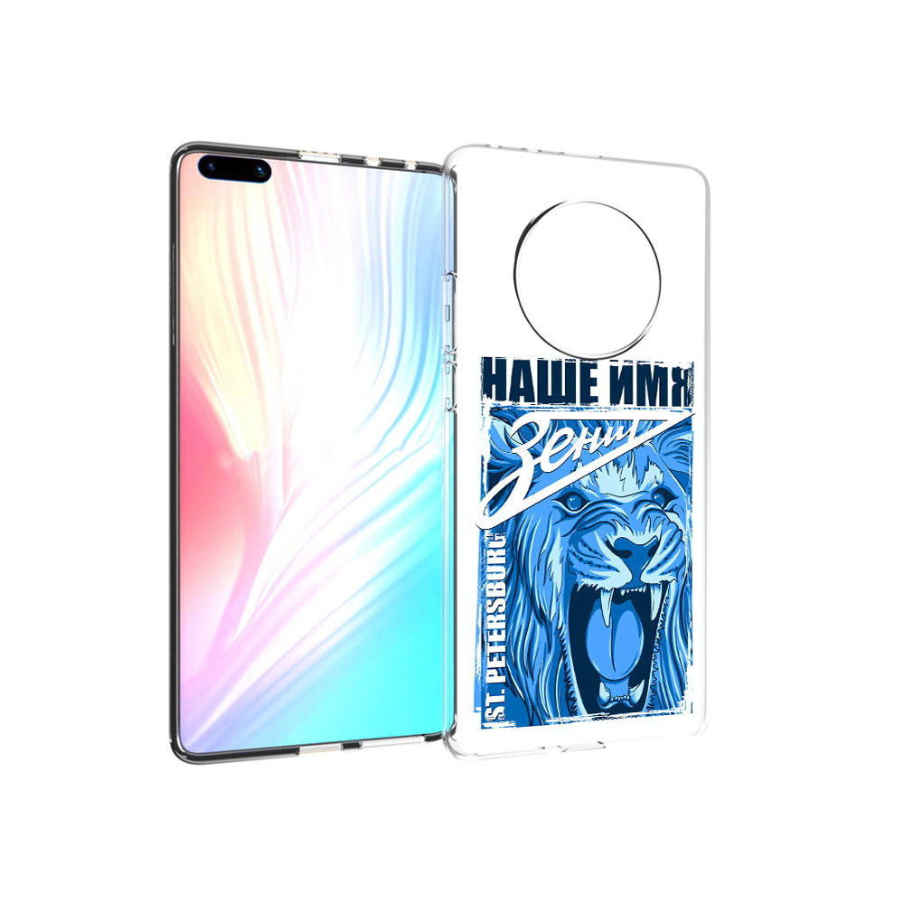 

Чехол MyPads Tocco для Huawei Mate 40 Pro ФК наше имя зенит, Прозрачный, Tocco