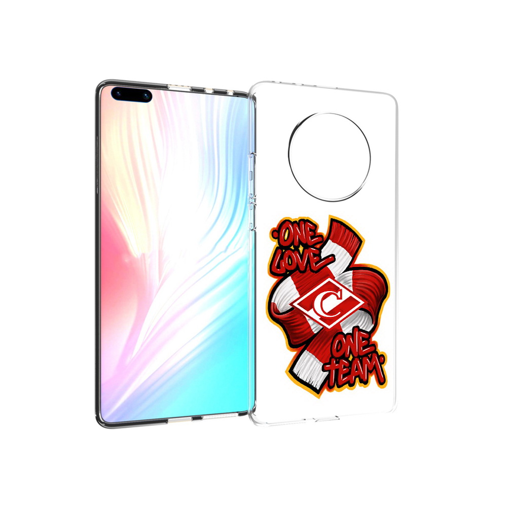 

Чехол MyPads Tocco для Huawei Mate 40 Pro ФК спарак 1 любовь, Прозрачный, Tocco
