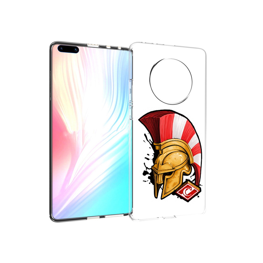 

Чехол MyPads Tocco для Huawei Mate 40 Pro ФК спартак шлем, Прозрачный, Tocco