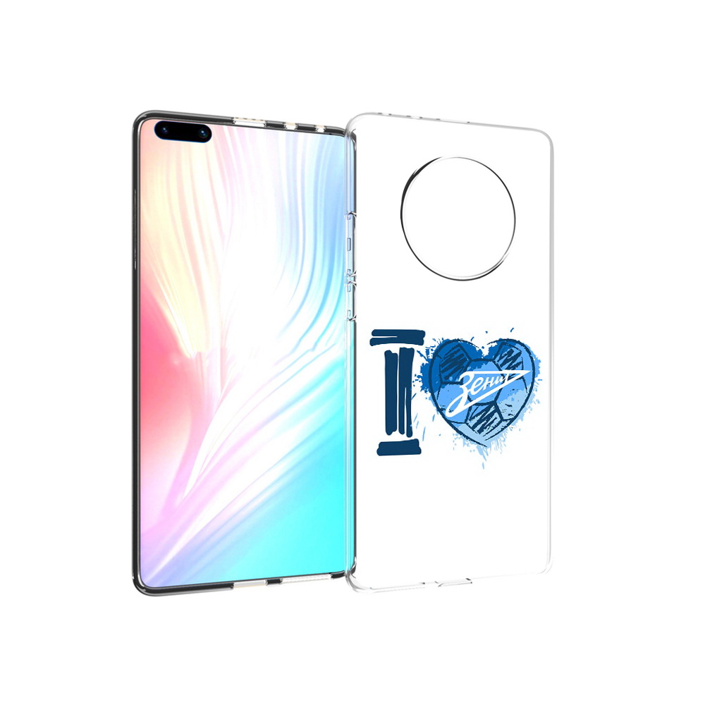 

Чехол MyPads Tocco для Huawei Mate 40 Pro ФК я люблю зенит, Прозрачный, Tocco