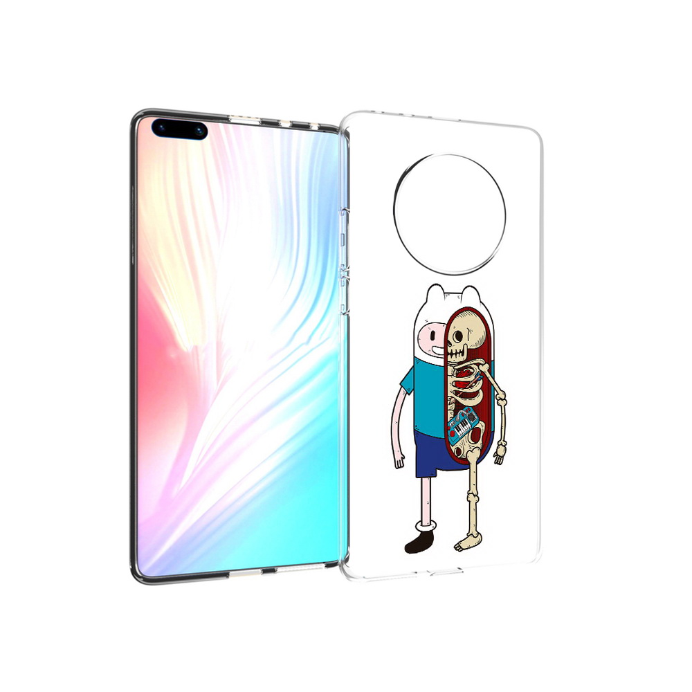 

Чехол MyPads Tocco для Huawei Mate 40 Pro Финн скелет, Прозрачный, Tocco