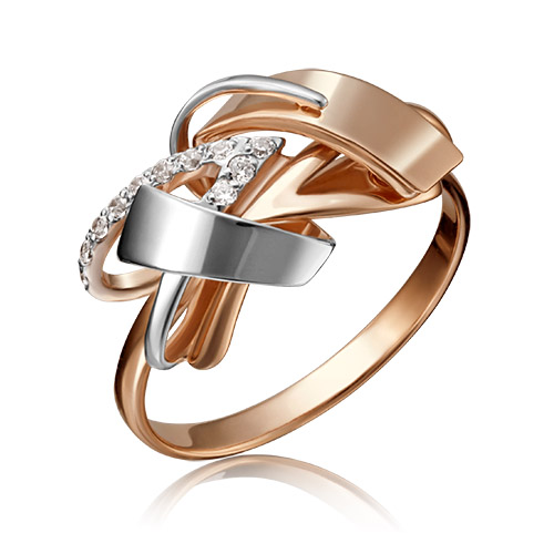 

Кольцо из золота р. 19,5 PLATINA jewelry 01-5180-00-401-1111-65, фианит, 01-5180-00-401-1111-65