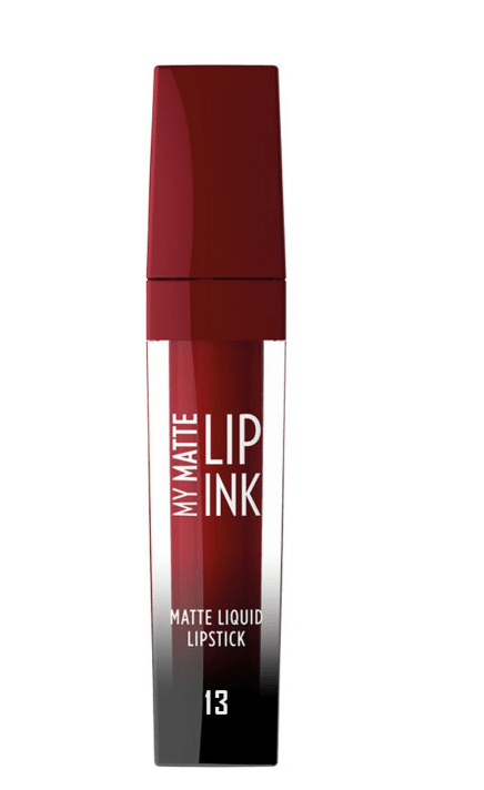 фото Жидкая матовая помада golden rose my matte lip ink тон 13 винный