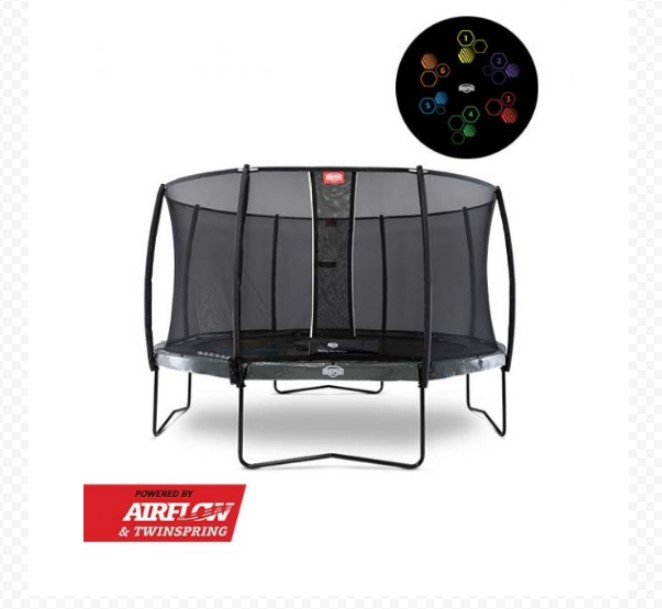 

Батут BERG Elite Regular 430 Grey Levels + Safety Net DLX XL
