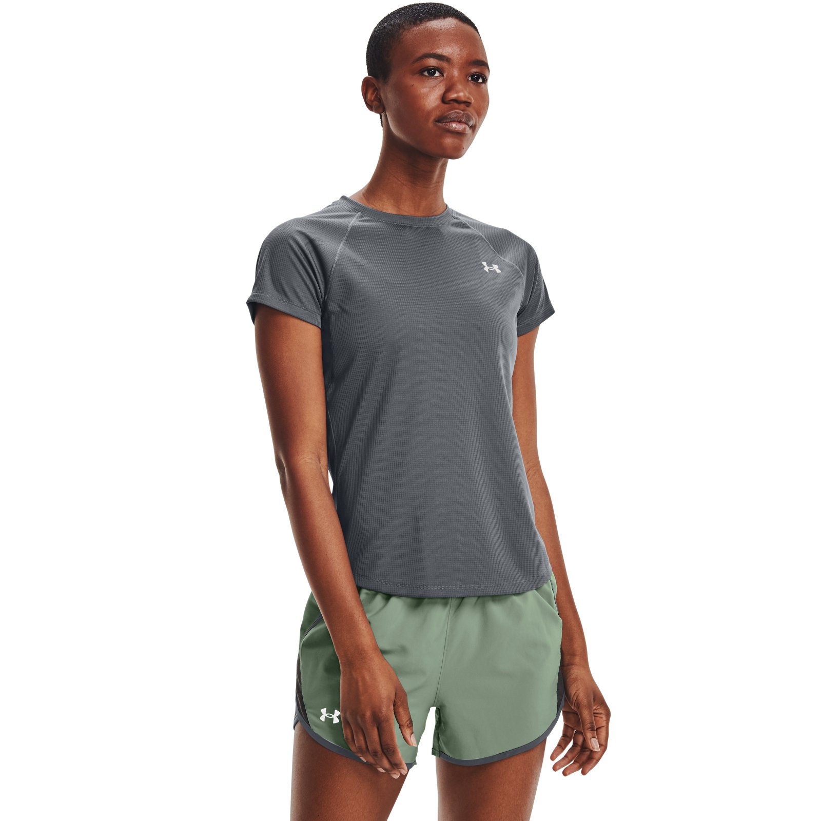 фото Футболка женская under armour 1326462 серая s/m