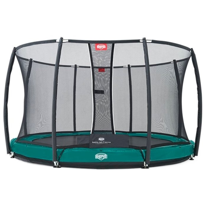 фото Батут berg elite inground 430 green + safety net deluxe