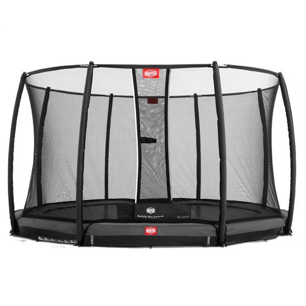 Батут Berg Elite InGround Safety Net Deluxe с сеткой 430 см, grey