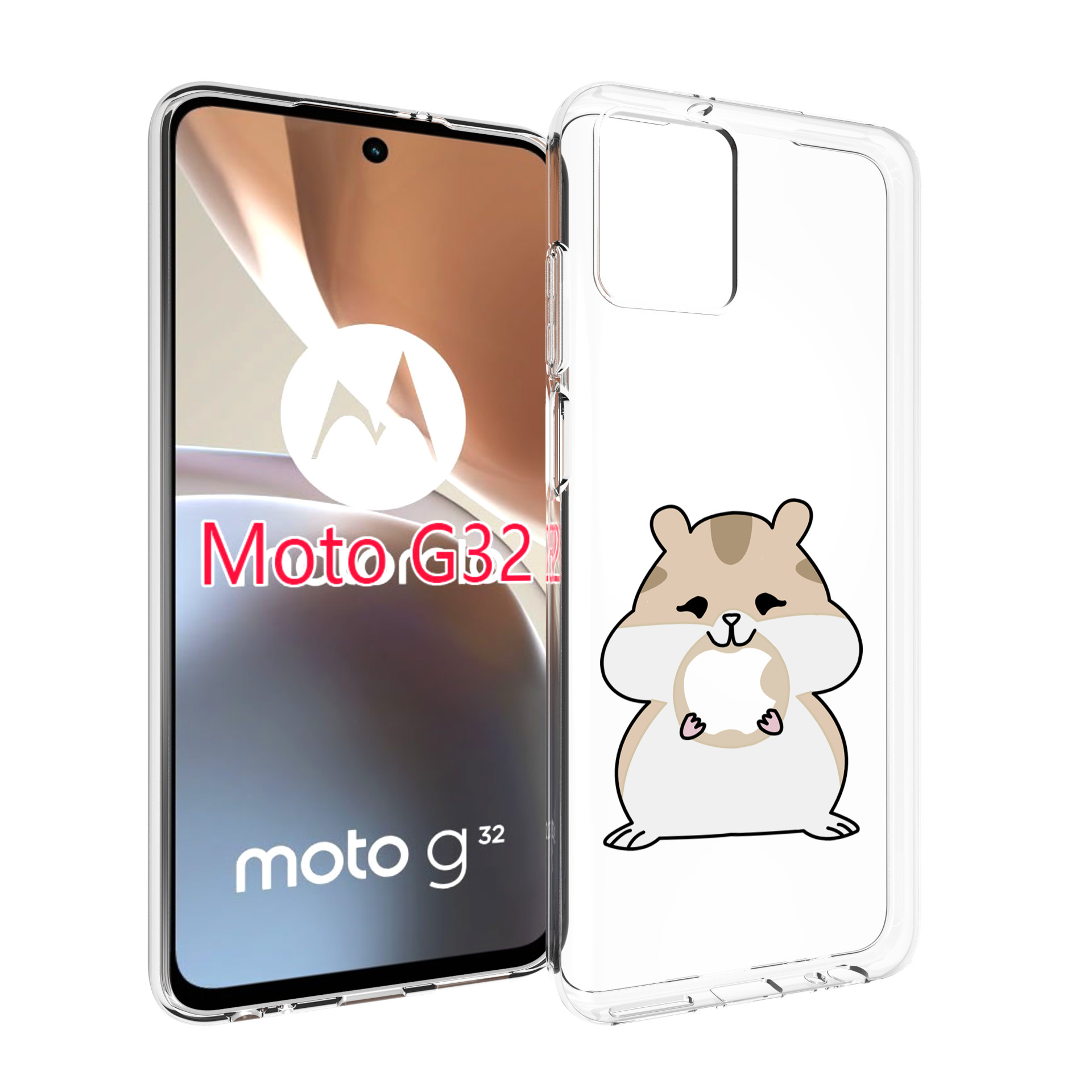 

Чехол MyPads любитель-яблок детский для Motorola Moto G32, Прозрачный, Tocco