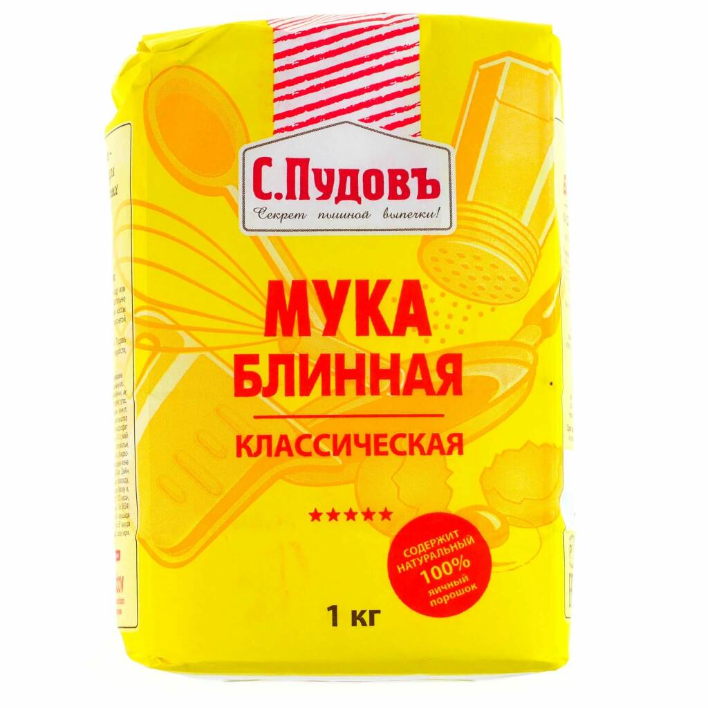 

Мука блинная Пудов, 1 кг