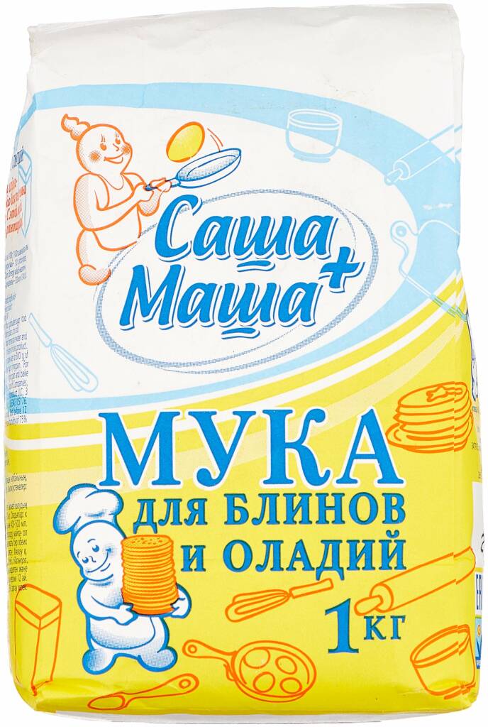 

Мука для блинов и оладий "Саша+Маша", 1 кг