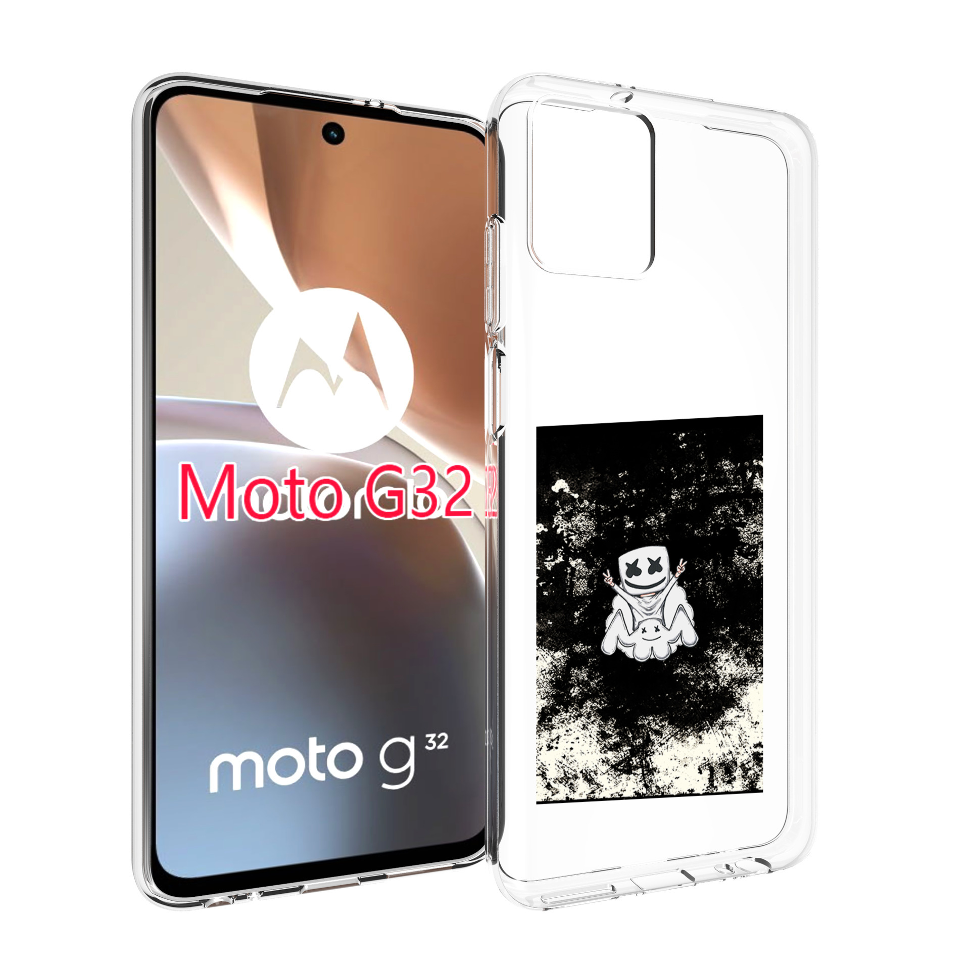 

Чехол MyPads маршмеллоу-френдс для Motorola Moto G32, Прозрачный, Tocco