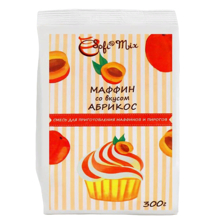 

Смесь сухая для мучных изделий Маффин со вкусом Абрикос, 300 г