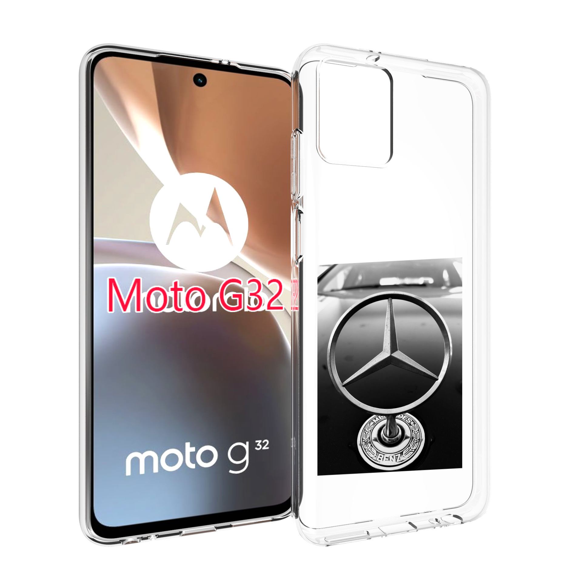 

Чехол MyPads mercedes 6 мужской для Motorola Moto G32, Прозрачный, Tocco