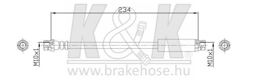 

Шланг Тормозной Задн Audi: A3 1.6/1.6 Fsi/1.9 Tdi/2.0 Fsi 03- K&K арт. FT0359