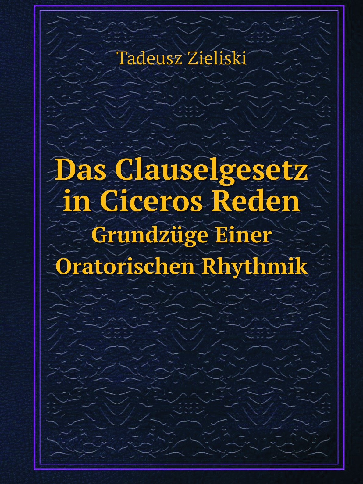 

Das Clauselgesetz in Ciceros Reden