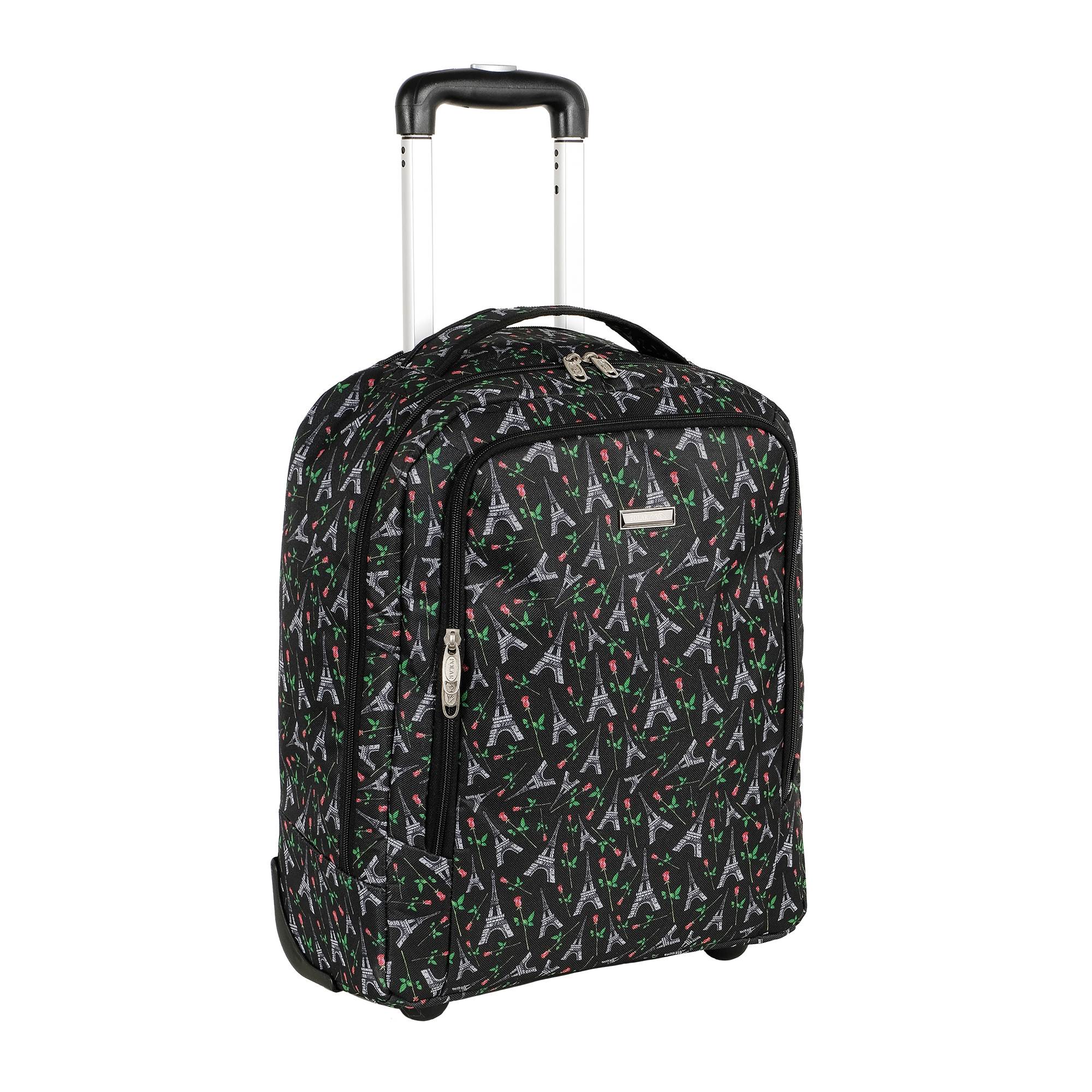 

Дорожная сумка женская Polar П7121 черная/зеленая, 48x36x17 см, Черный, П7121