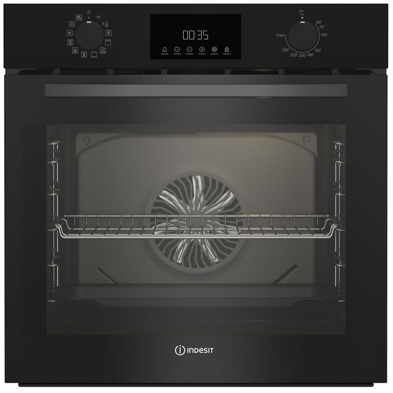 

Встраиваемый электрический духовой шкаф Indesit IBFTE 3844 BL черный, IBFTE 3844 BL