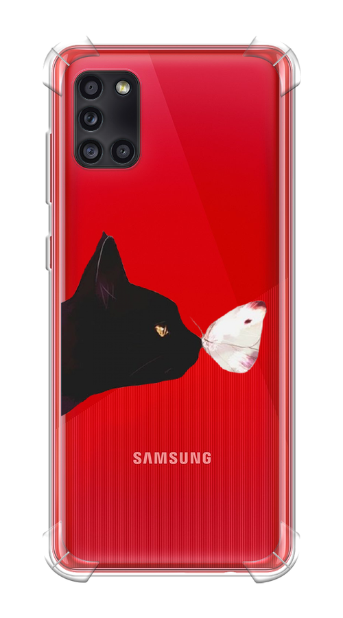 

Чехол Awog на Samsung Galaxy A31 / Самсунг A31 "Черный кот и бабочка", Разноцветный, 2100351-1