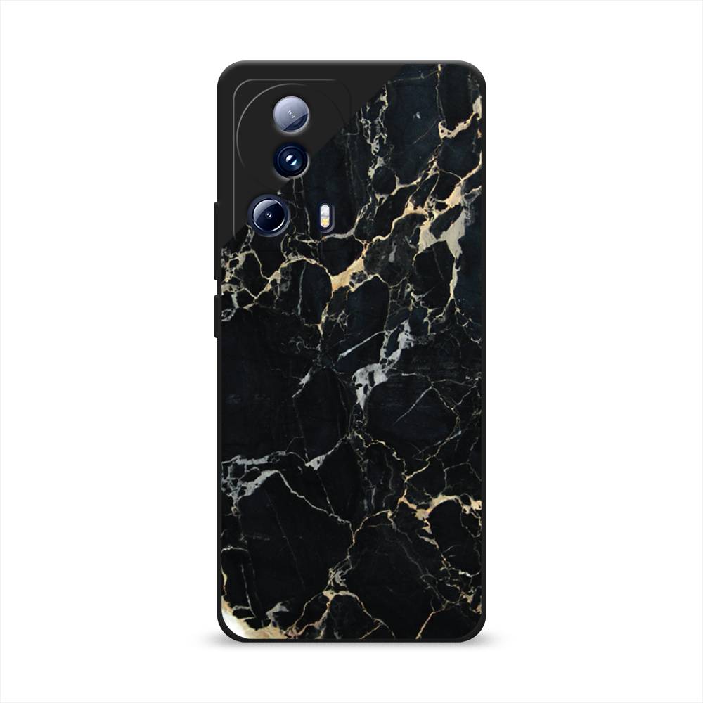 

Чехол Awog на Xiaomi 13 Lite "Черный мрамор уголок", Черный;золотистый, 318152-1