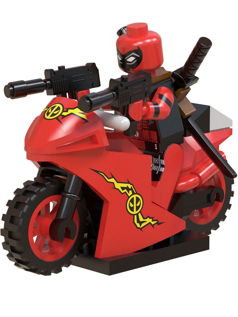 

Мини фигурка StarFriend Дэдпул на мотоцикле Марвел Deadpool Marvel аксессуары 4,5 см