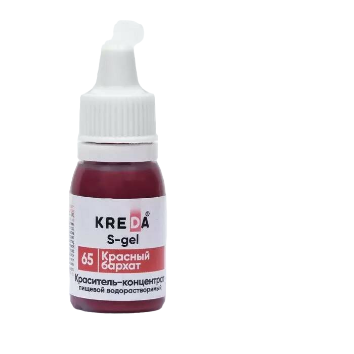

Краситель пищевой S-gel, универсальный "Красный бархат", 10 мл