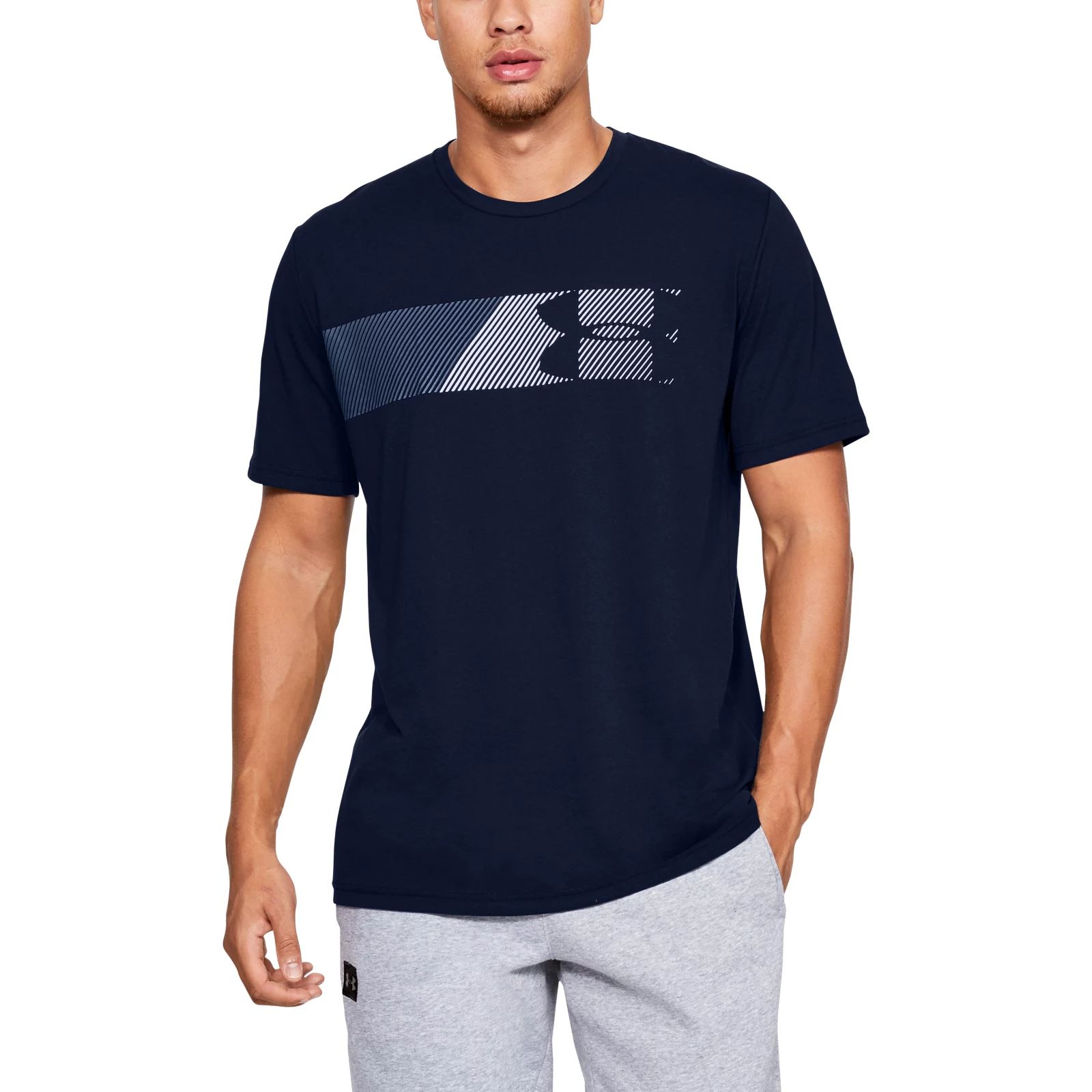 фото Футболка мужская under armour 1329584 синяя 2xl