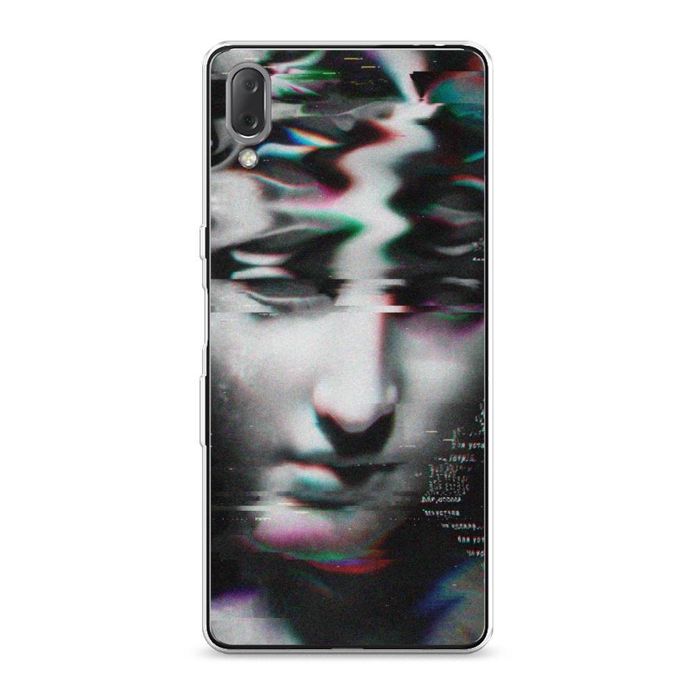 фото Силиконовый чехол "glitch art" на sony xperia l3 awog