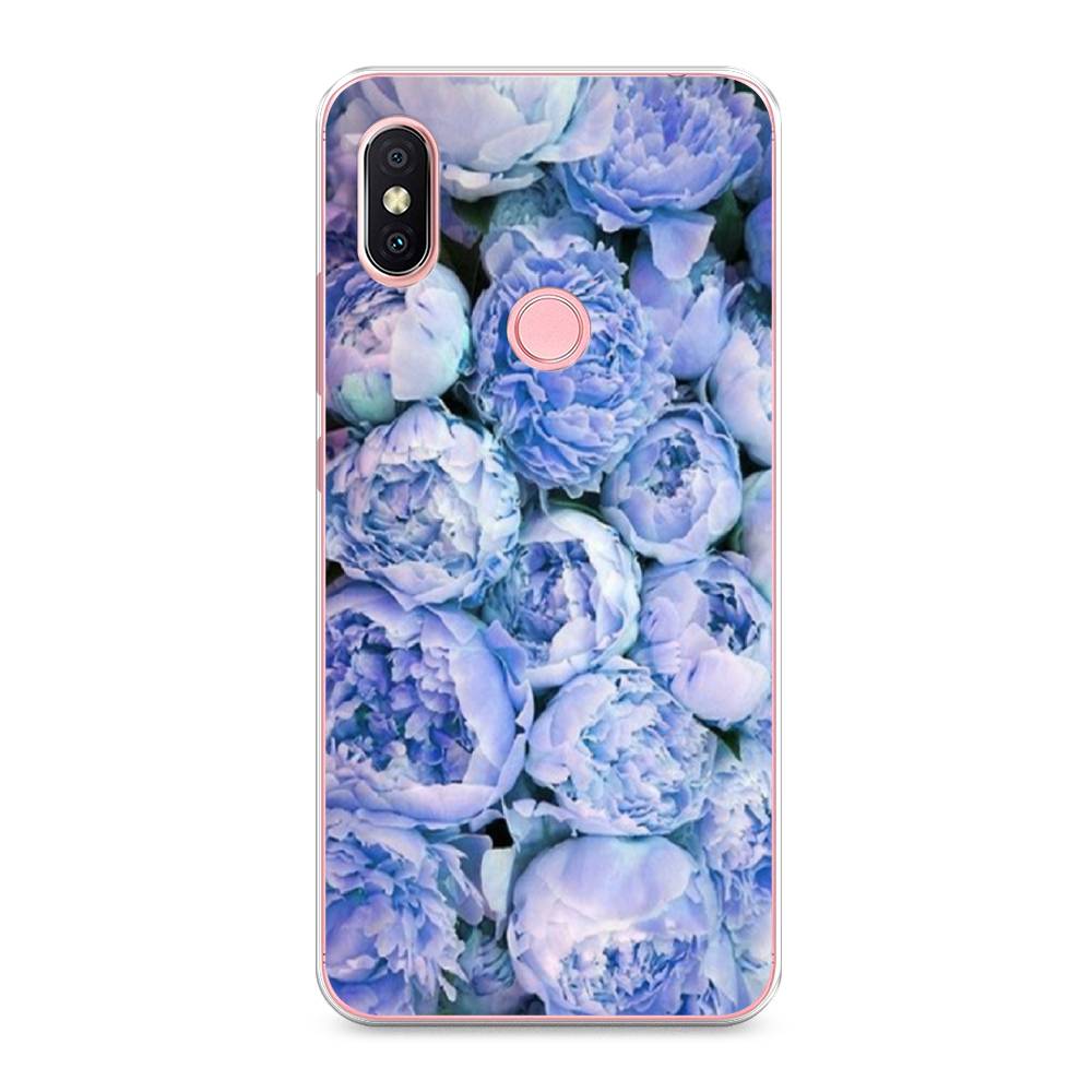 

Чехол Awog на Xiaomi Redmi S2 (Redmi Y2) "Пионы голубые", Разноцветный, 33650-8