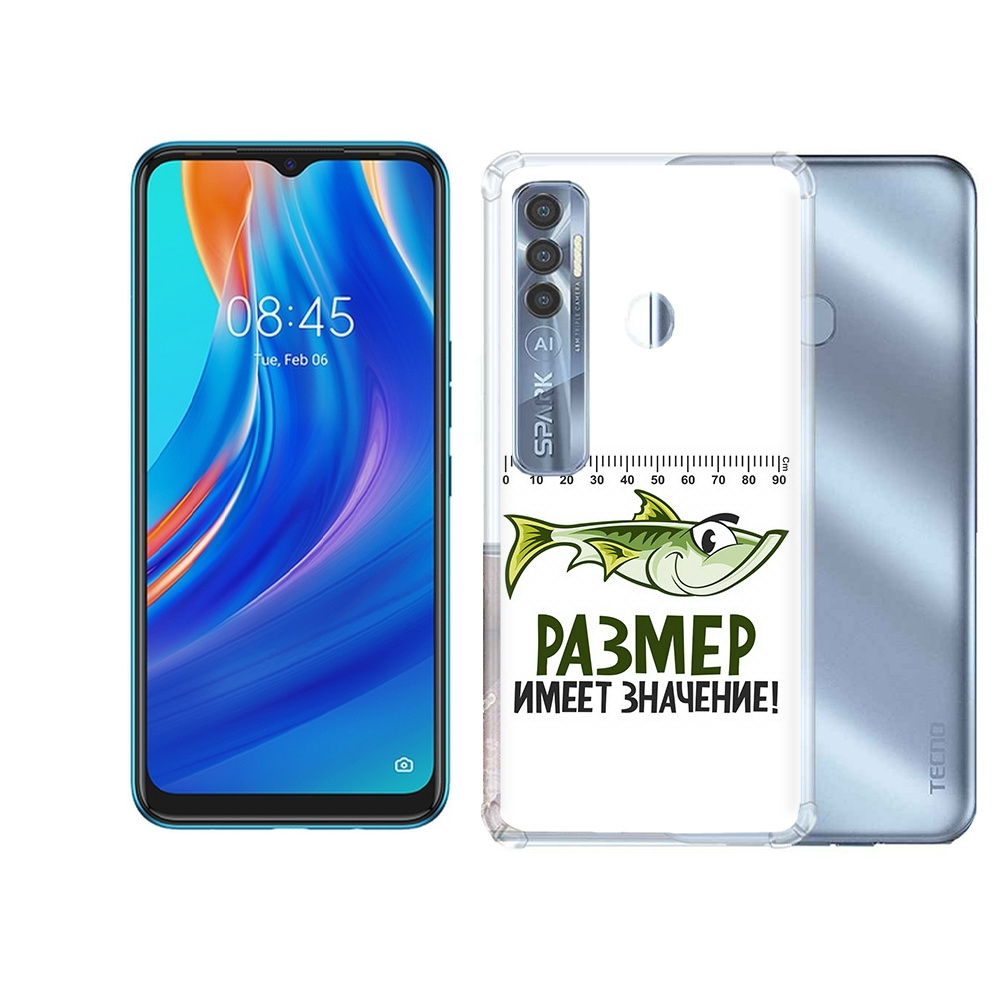 

Чехол MyPads Tocco для Tecno Spark 7 Pro размер не имеет значения, Прозрачный, Tocco