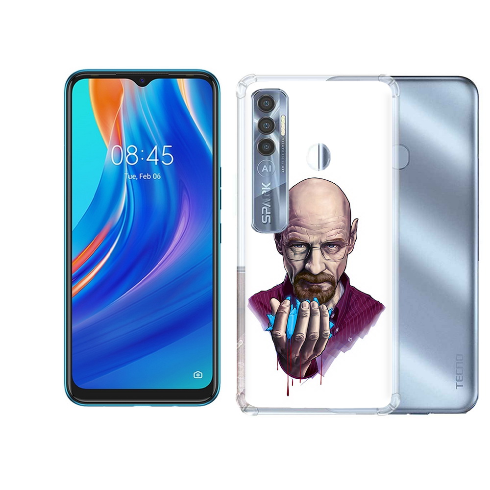 

Чехол MyPads Tocco для Tecno Spark 7 Pro разработчик, Прозрачный, Tocco